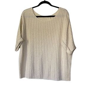 NIC+ZOE Glow for It Sequin Knit Pullover Sweater XL